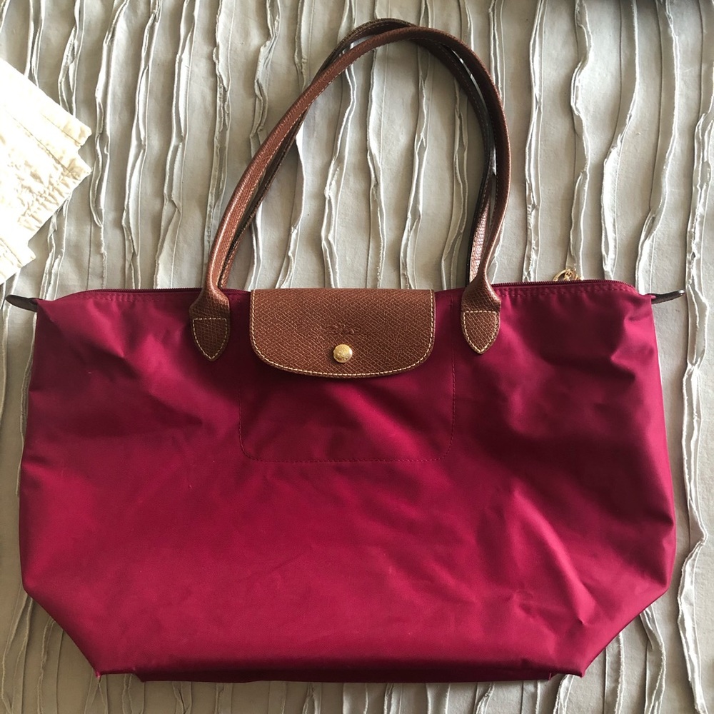 Large Fuschia Longchamp Bag
